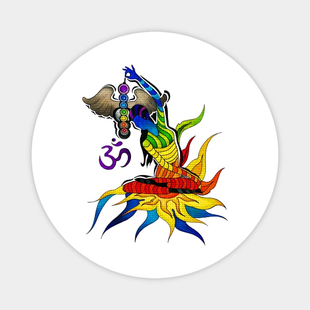 Yoga Chakra Om Magnet by Rablo